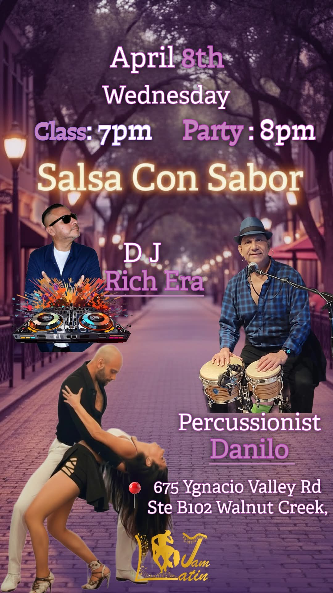 April 8th at Salsa Con Sabor