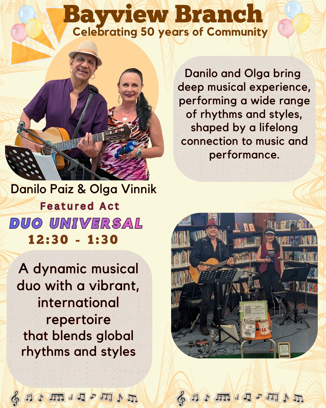 August 22nd at Richmond Bayview Public Library